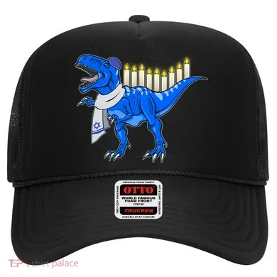 Funny Hanukah Menorasaurus T-Rex Dinosaur Hat