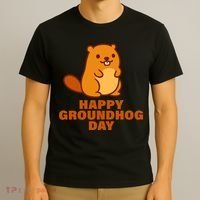 Funny Happy Groundhog Day  T-Shirt thumb 3
