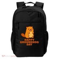Funny Happy Groundhog Day  Backpack thumb 0