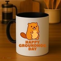 Funny Happy Groundhog Day  Coffee Mug thumb 4