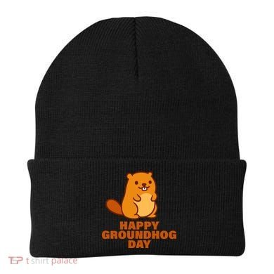Funny Happy Groundhog Day  Beanie