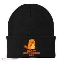 Funny Happy Groundhog Day  Beanie thumb 0