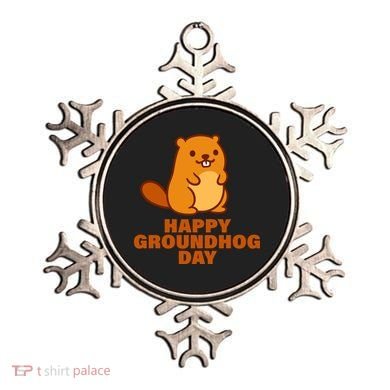 Funny Happy Groundhog Day  Ornament