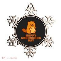 Funny Happy Groundhog Day  Ornament thumb 0
