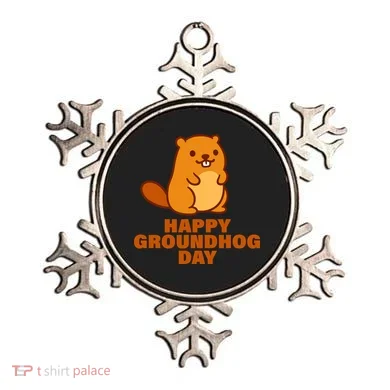 Funny Happy Groundhog Day  Ornament