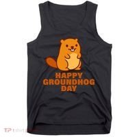 Funny Happy Groundhog Day  Tank Top thumb 0