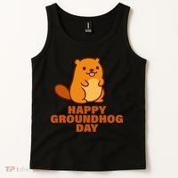 Funny Happy Groundhog Day  Tank Top thumb 2