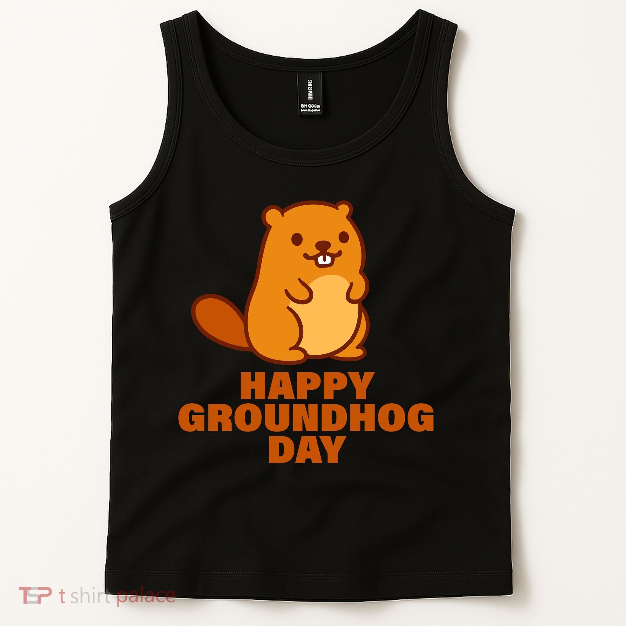 Funny Happy Groundhog Day  Tank Top