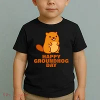 Funny Happy Groundhog Day  Toddler T-Shirt thumb 2