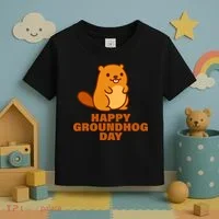 Funny Happy Groundhog Day  Toddler T-Shirt thumb 3