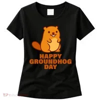 Funny Happy Groundhog Day  Women's T-Shirt thumb 0