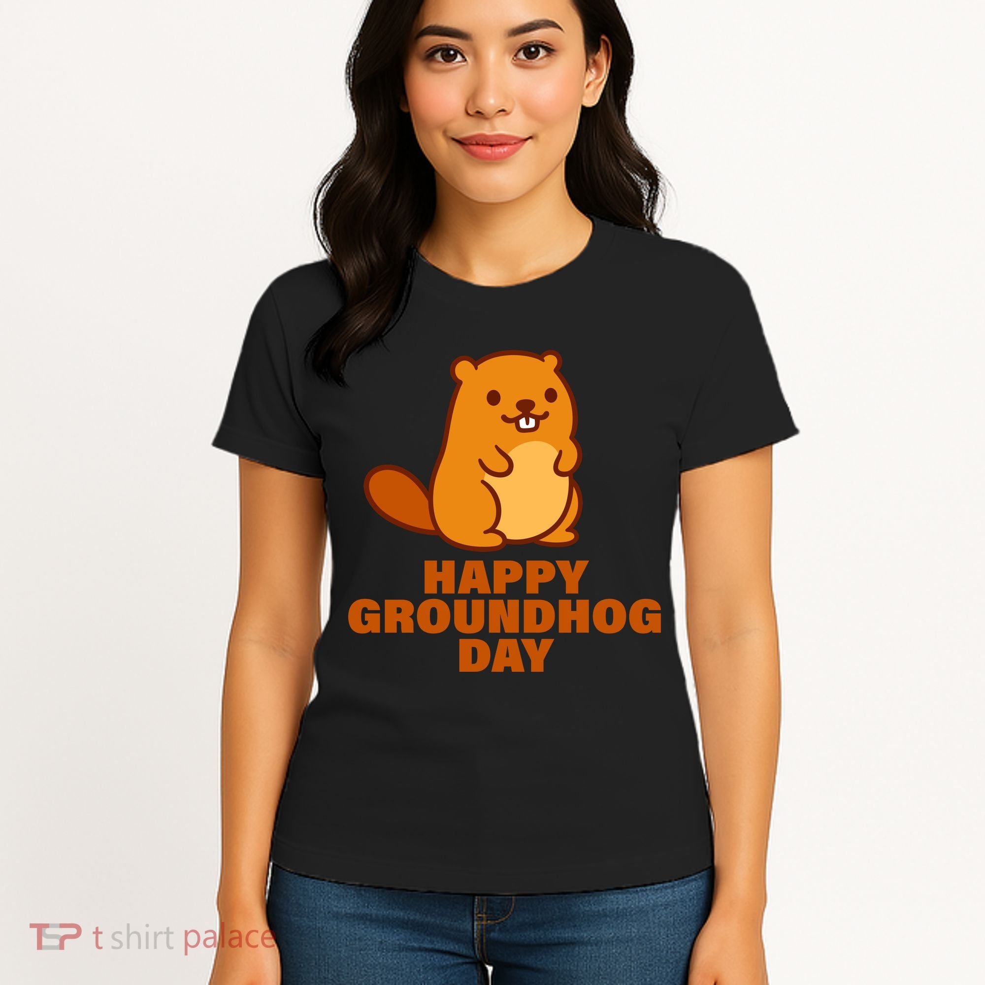 Funny Happy Groundhog Day  Women's T-Shirt