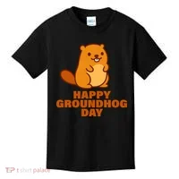 Funny Happy Groundhog Day  Kids T-Shirt thumb 0
