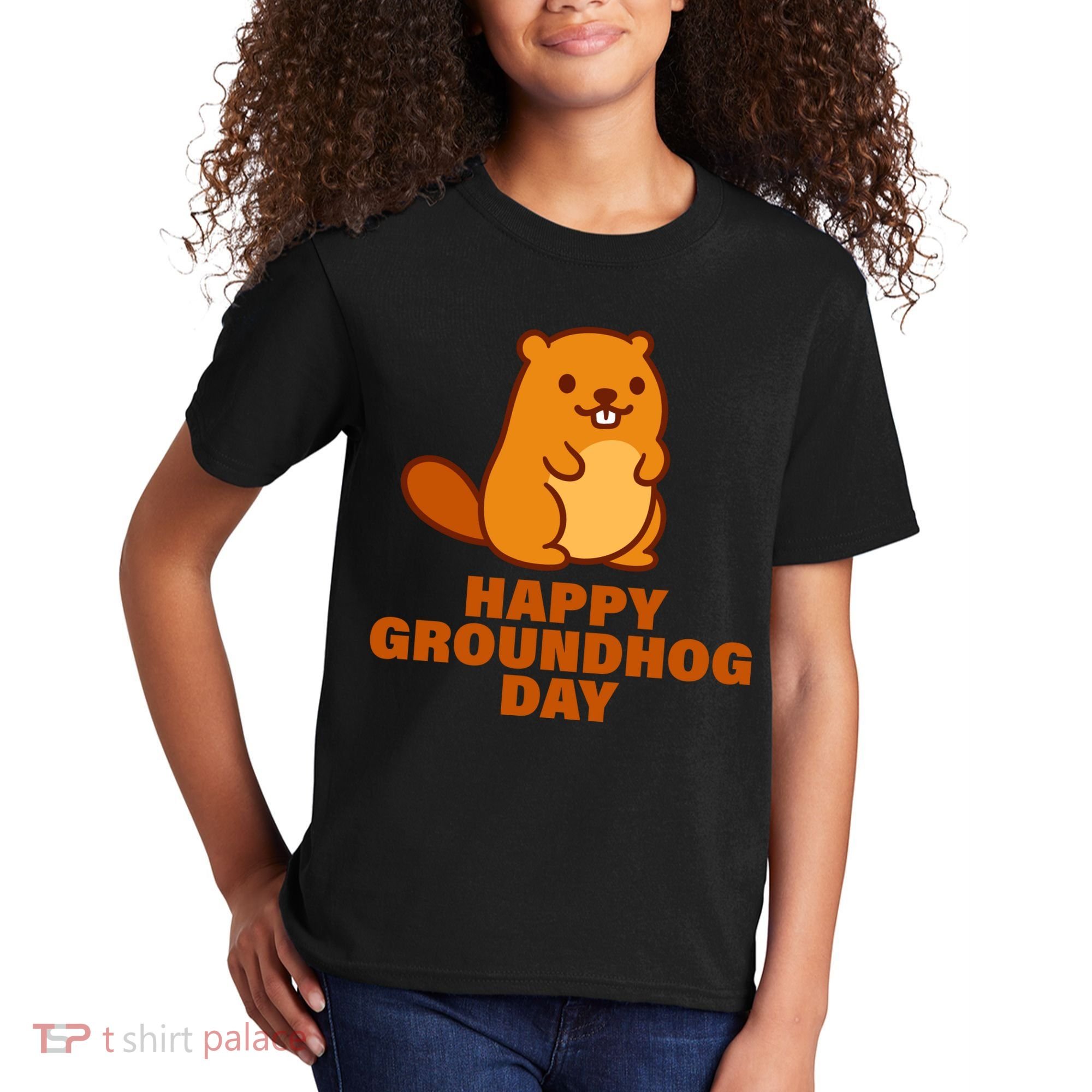 Funny Happy Groundhog Day  Kids T-Shirt