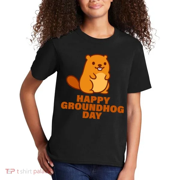 Funny Happy Groundhog Day  Kids T-Shirt