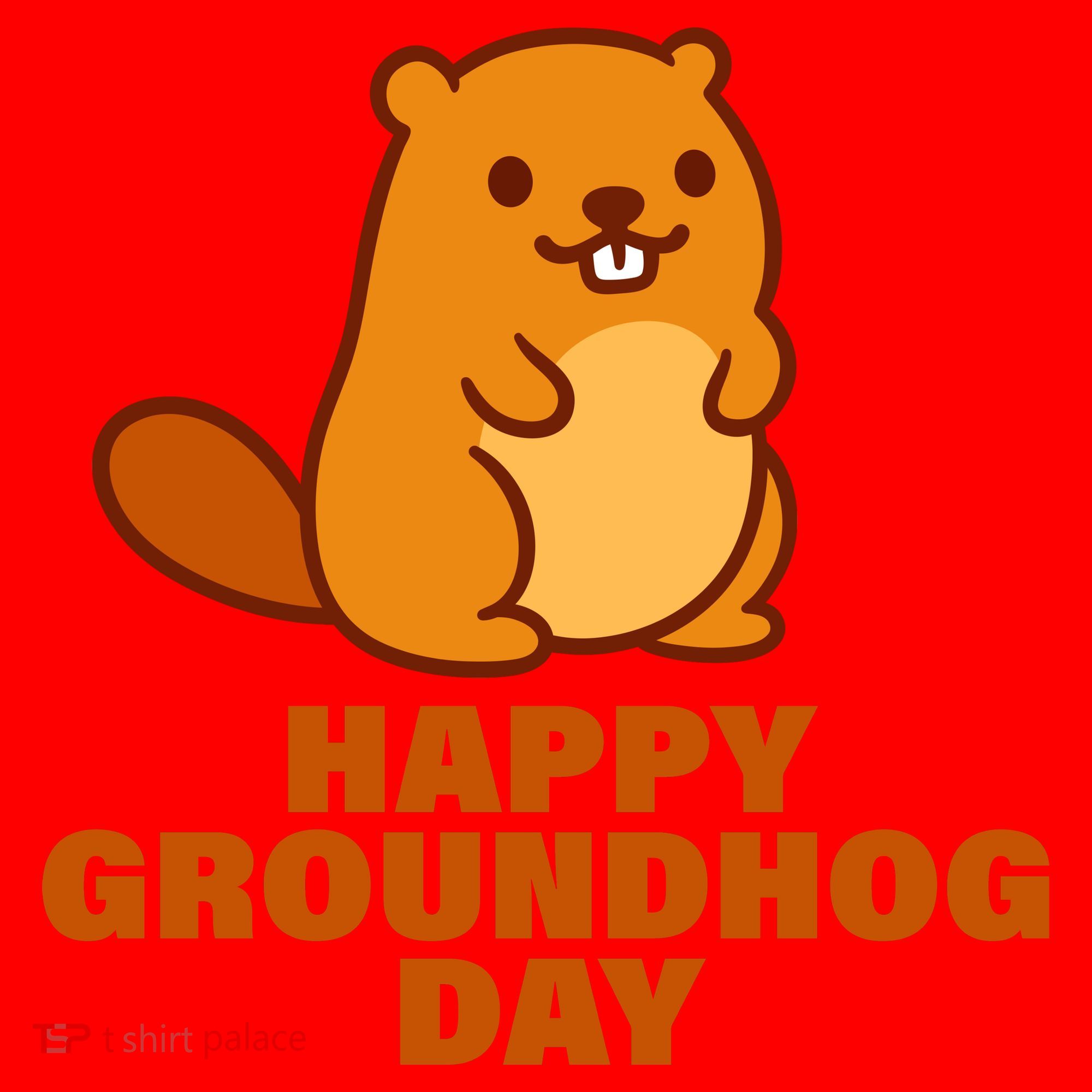 Funny Happy Groundhog Day  Santa Hat