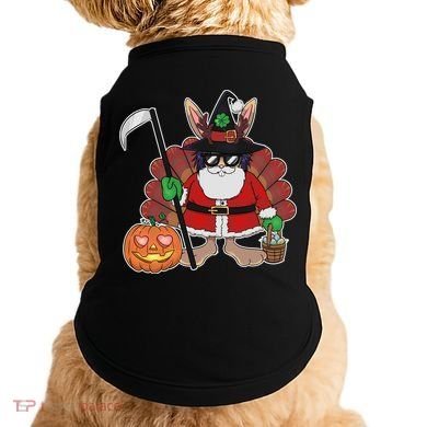 Funny Happy Merry Multiple Holiday Doggie Tank