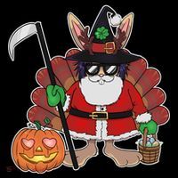 Funny Happy Merry Multiple Holiday Button thumb 1