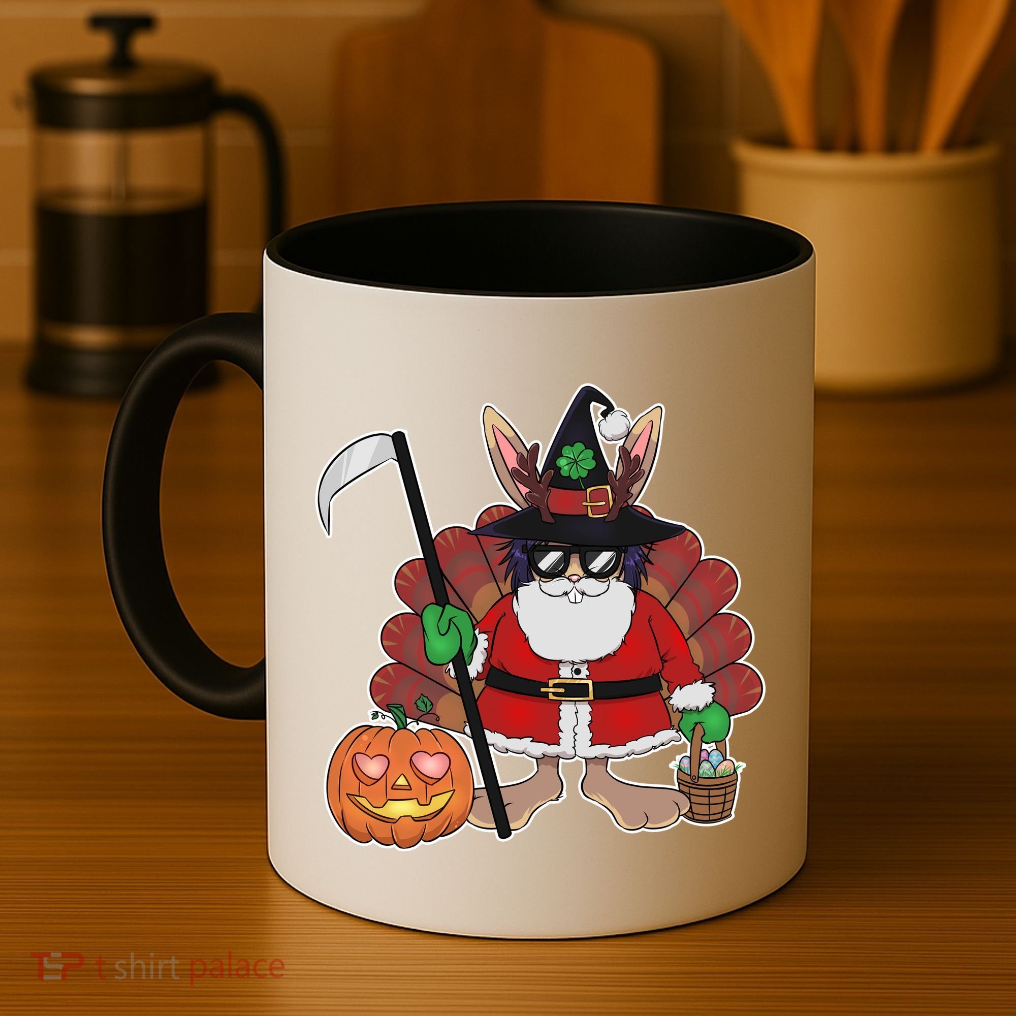 Funny Happy Merry Multiple Holiday Coffee Mug