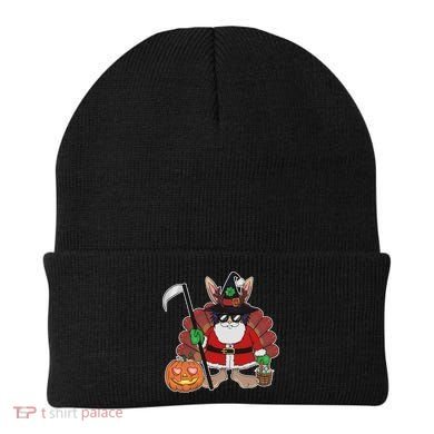 Funny Happy Merry Multiple Holiday Beanie