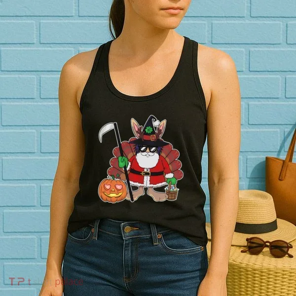 Funny Happy Merry Multiple Holiday Women's Tank Top