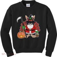Funny Happy Merry Multiple Holiday Kids Sweatshirt thumb 0