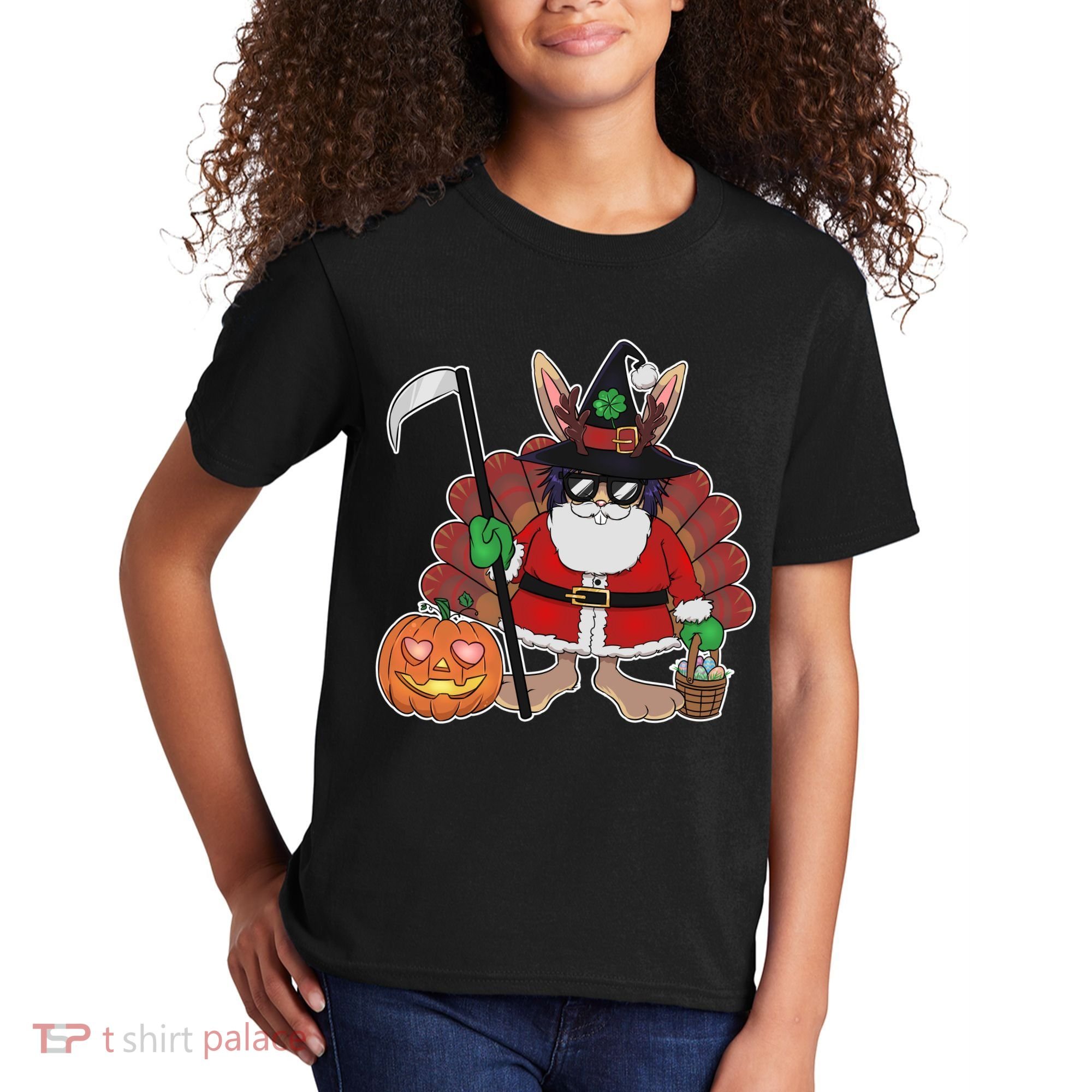 Funny Happy Merry Multiple Holiday Kids T-Shirt