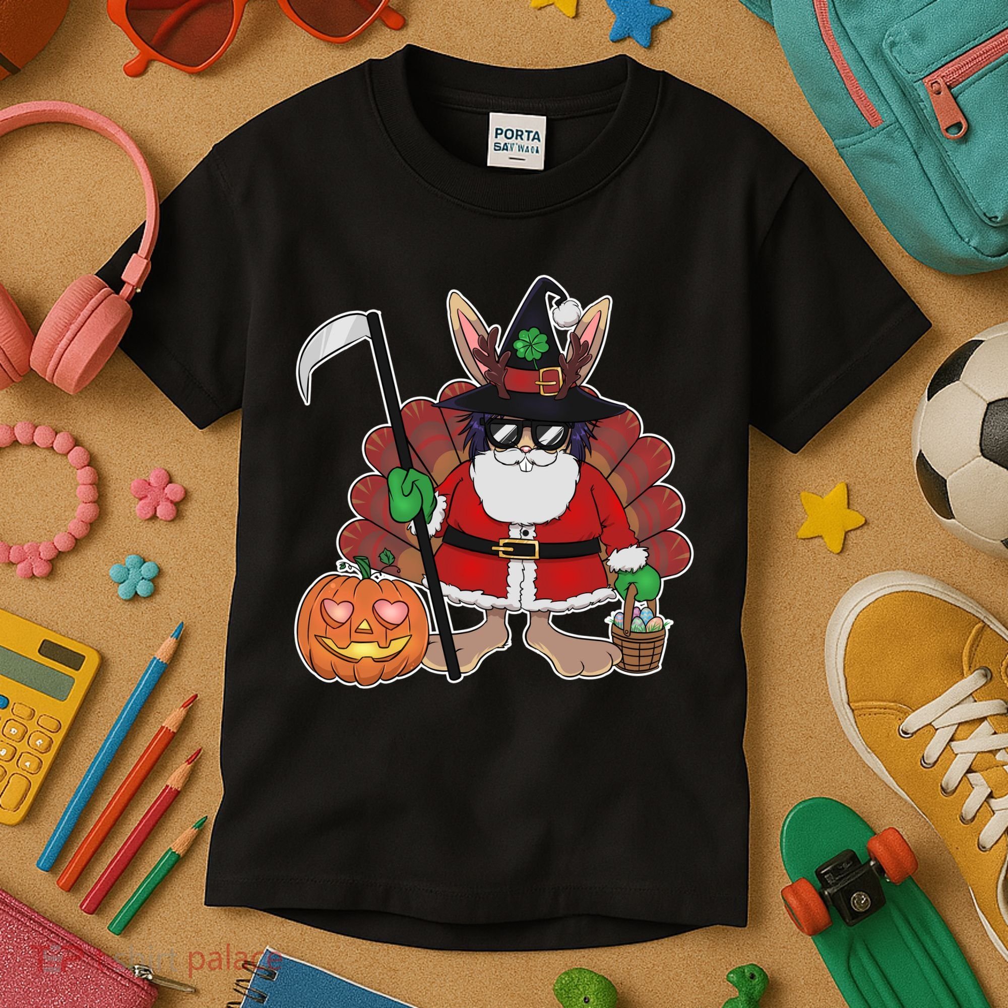 Funny Happy Merry Multiple Holiday Kids T-Shirt