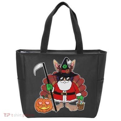 Funny Happy Merry Multiple Holiday Tote Bag