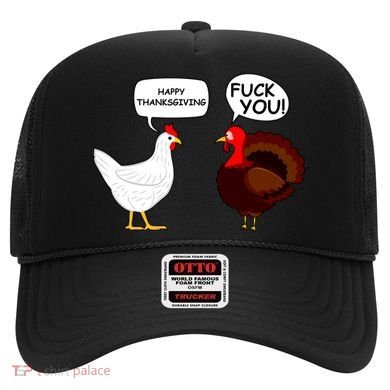 Funny Happy Thanksgiving Chicken Vs Turkey Hat