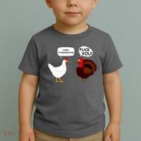 Funny Happy Thanksgiving Chicken Vs Turkey Toddler T-Shirt thumb 2