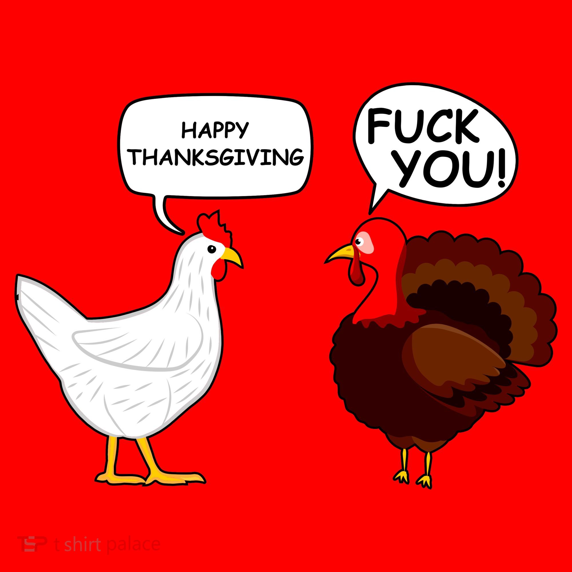 Funny Happy Thanksgiving Chicken Vs Turkey Santa Hat