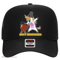 Funny Happy Thanksgiving Dabbing Turkey and Unicorn Hat thumb 0
