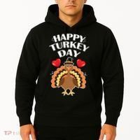 Funny Happy Turkey Day Hoodie thumb 2