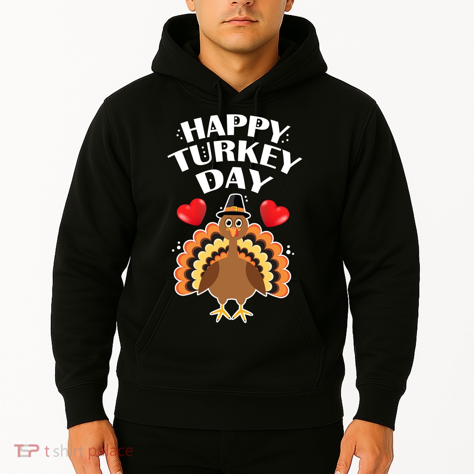Funny Happy Turkey Day Hoodie