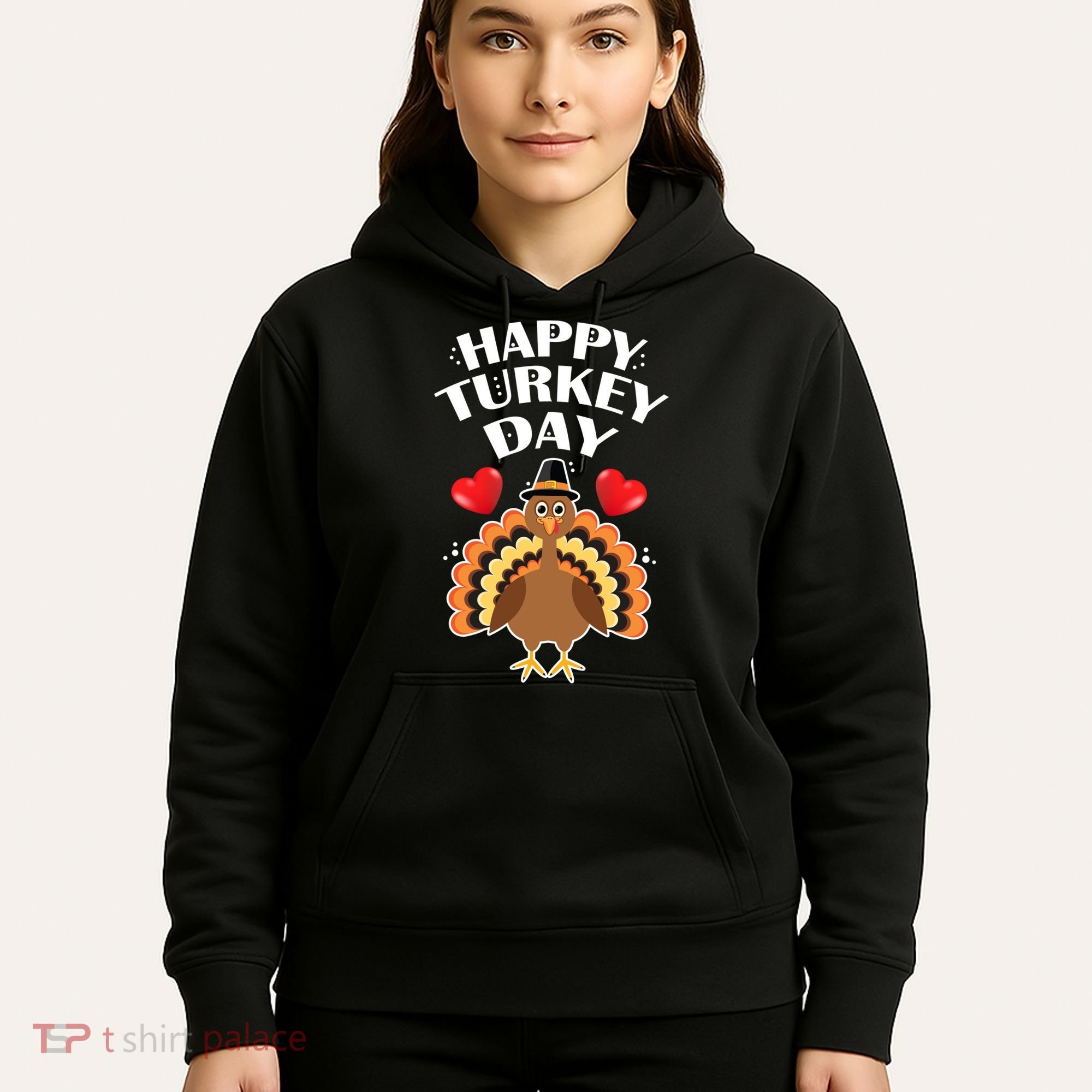 Funny Happy Turkey Day Hoodie