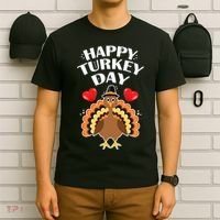 Funny Happy Turkey Day T-Shirt thumb 6