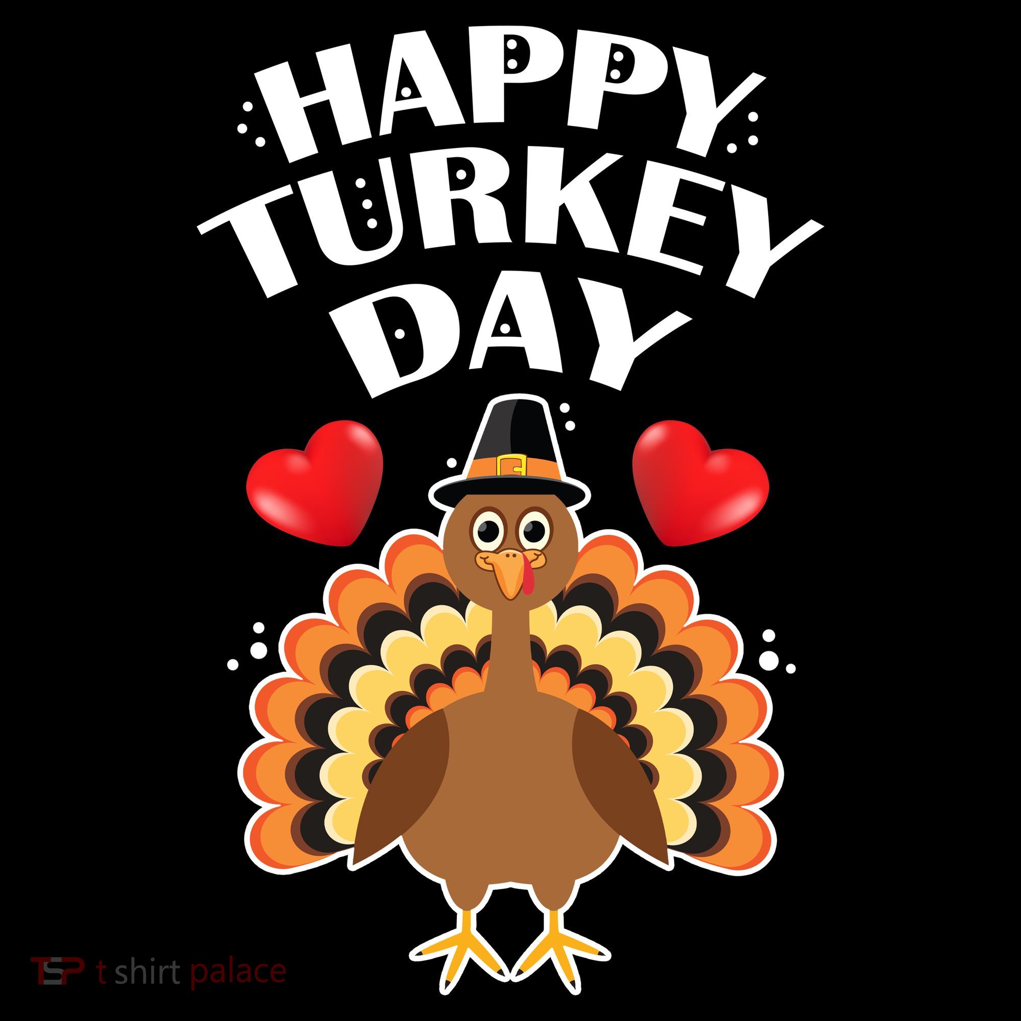 Funny Happy Turkey Day Button