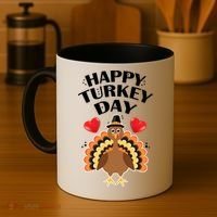 Funny Happy Turkey Day Coffee Mug thumb 4