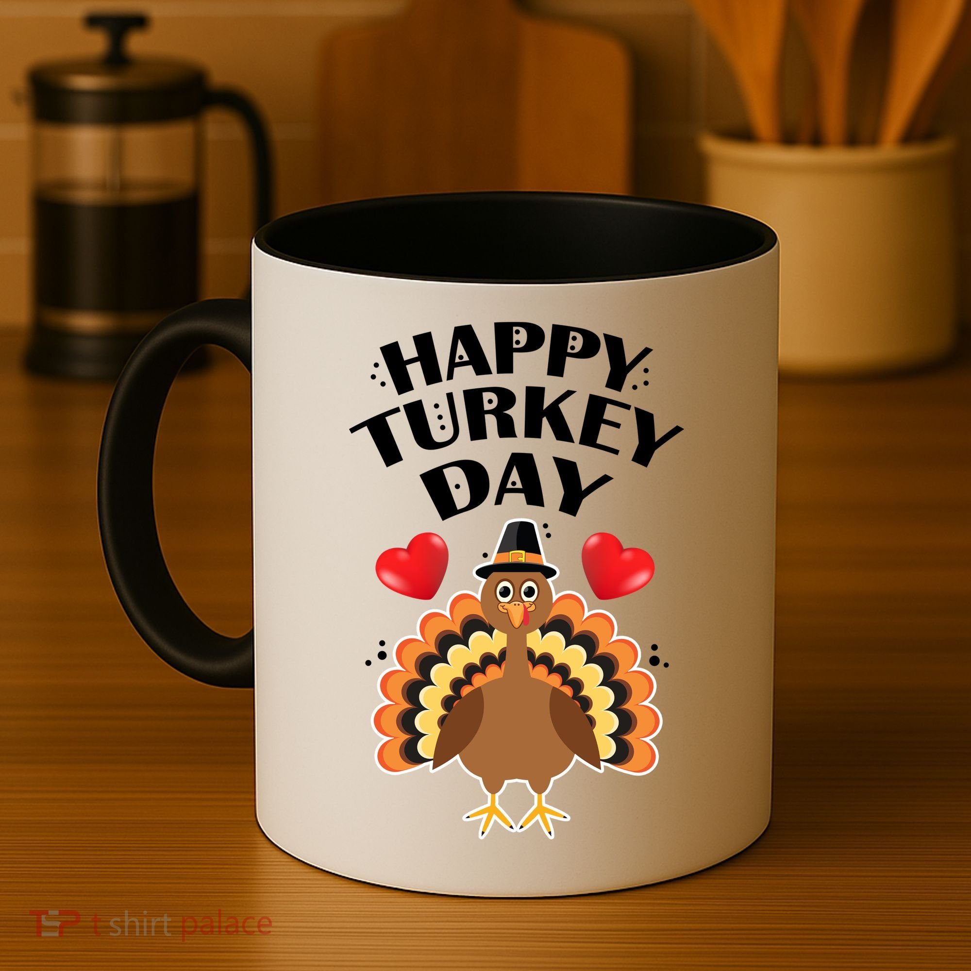Funny Happy Turkey Day Coffee Mug