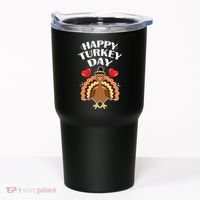 Funny Happy Turkey Day Tumbler thumb 0
