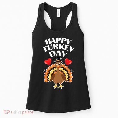 Funny Happy Turkey Day Women's Tank Top