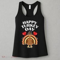 Funny Happy Turkey Day Women's Tank Top thumb 3