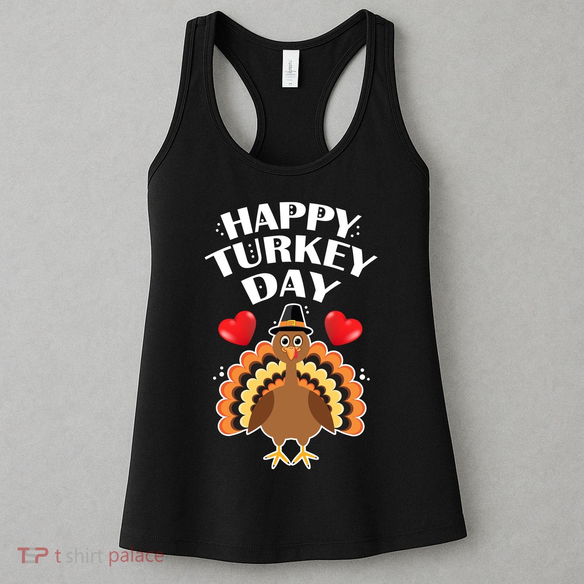 Funny Happy Turkey Day Women's Tank Top