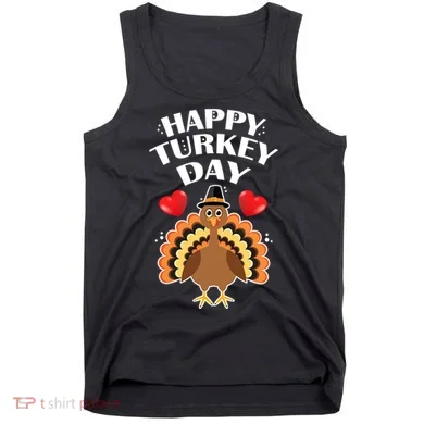 Funny Happy Turkey Day Tank Top