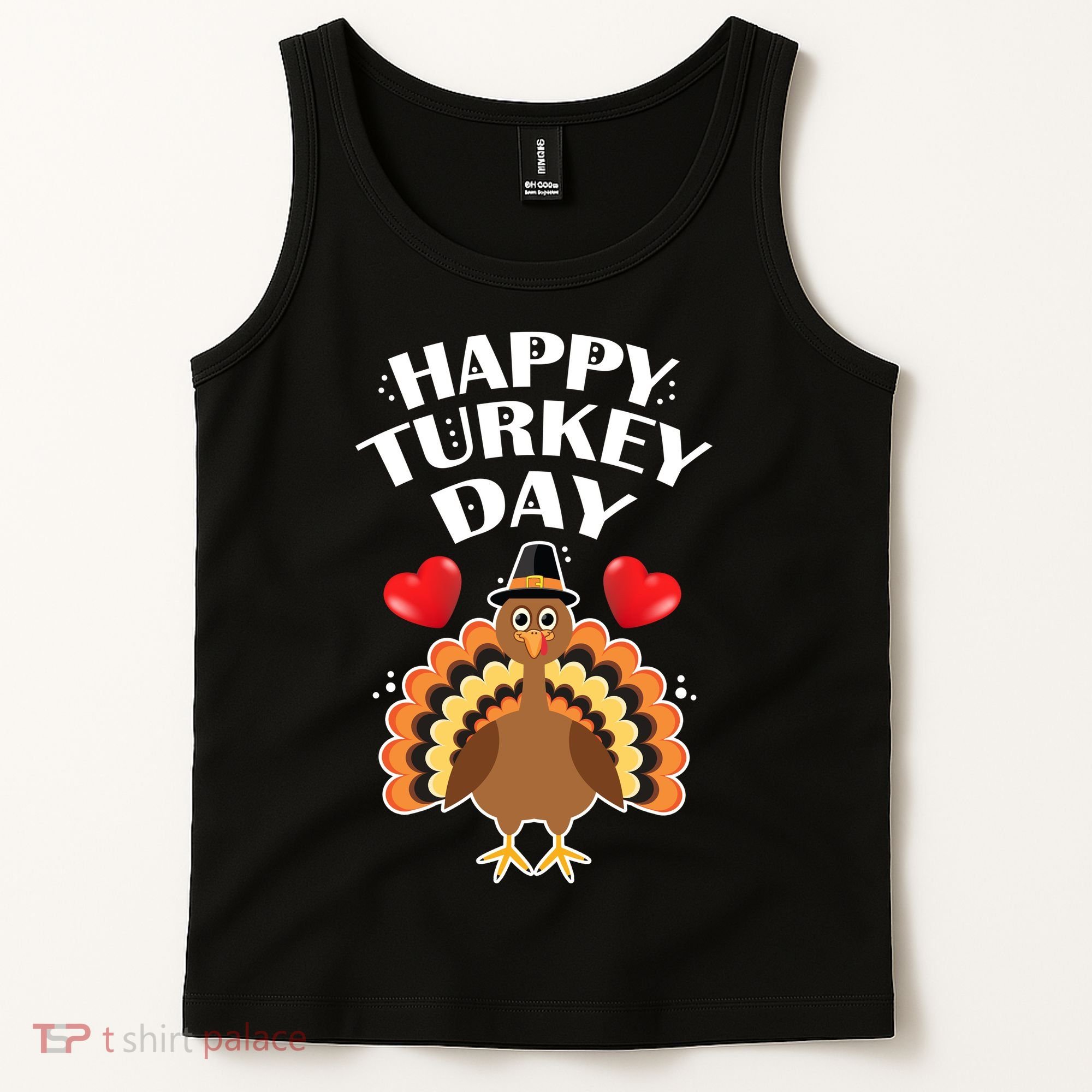 Funny Happy Turkey Day Tank Top