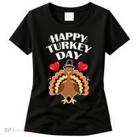 Funny Happy Turkey Day Women's T-Shirt thumb 0