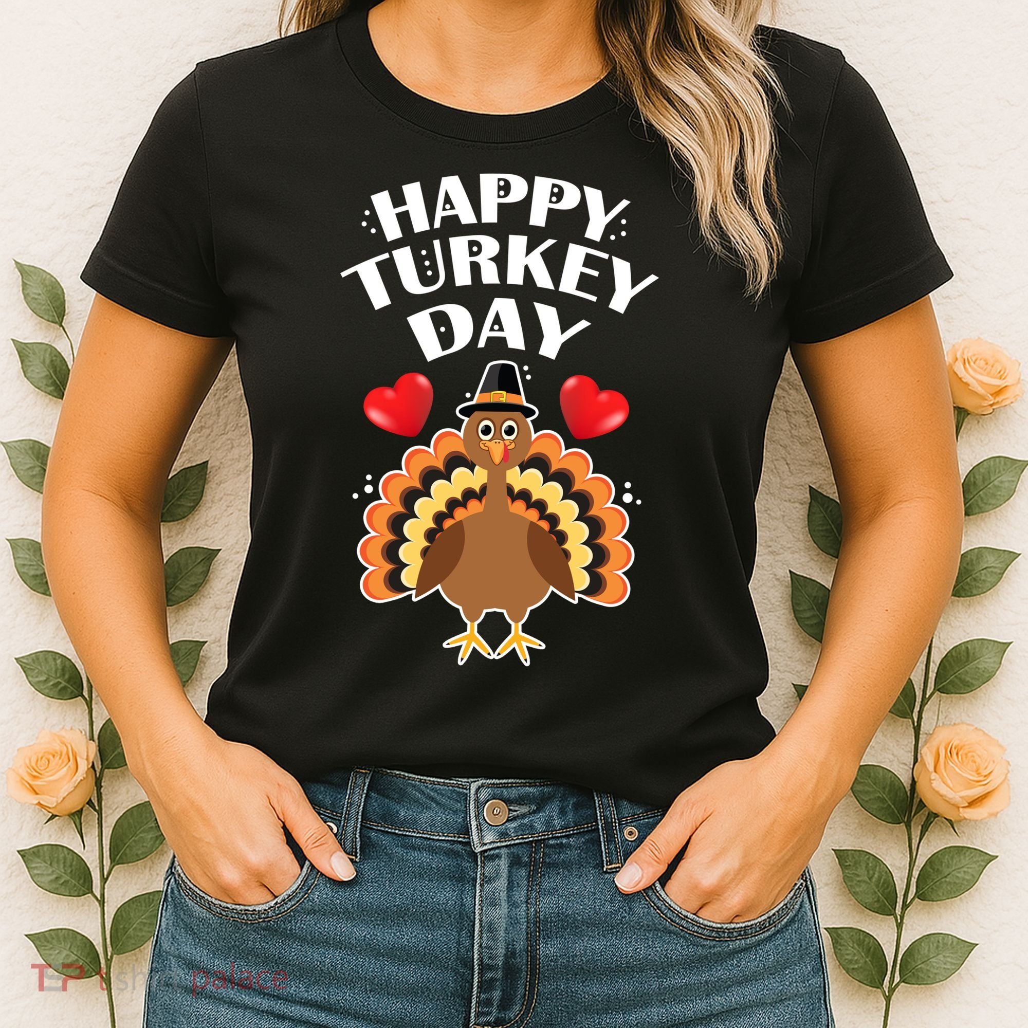 Funny Happy Turkey Day Women's T-Shirt