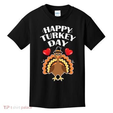 Funny Happy Turkey Day Kids T-Shirt