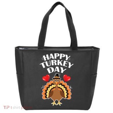 Funny Happy Turkey Day Tote Bag